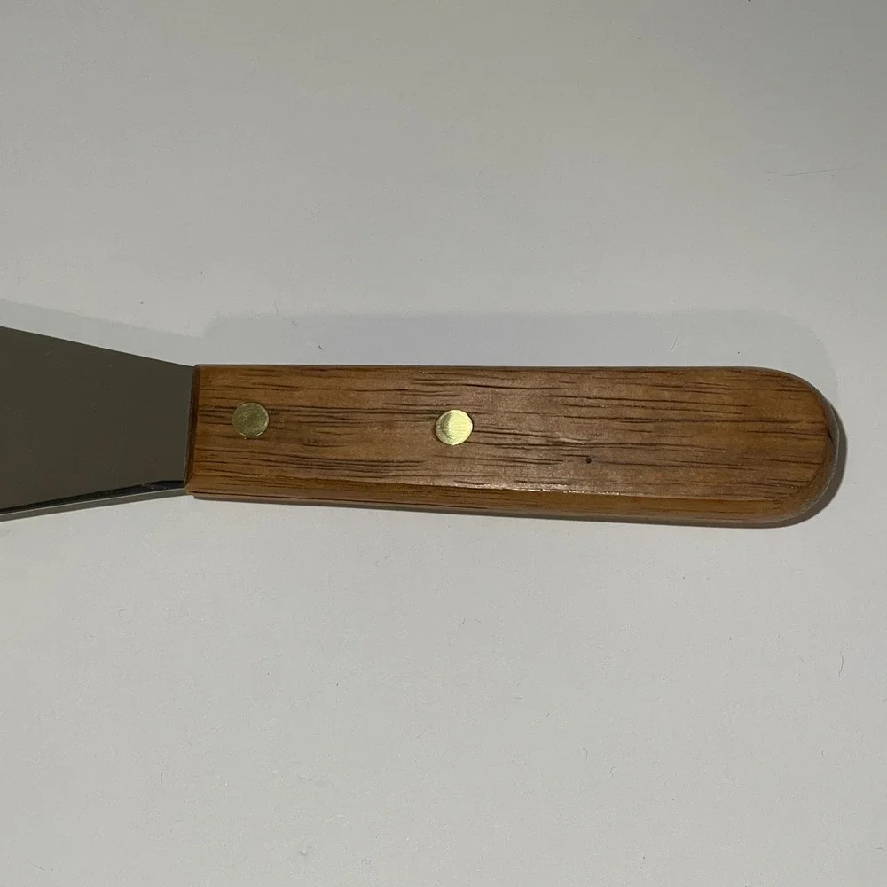 Ateco Straight Spatula 1376 Stainless Steel Wood Handle Cake Icing Tool Japan
